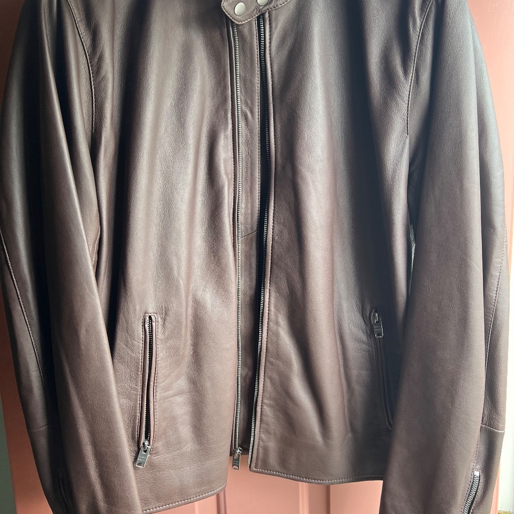 Lucky Brand Leather Bonneville Racer Jacket in XL - Picture 8 of 13